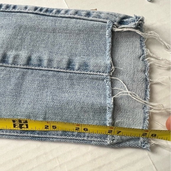 AG Denim The Farrah Skinny Ankle High Rise Destroyed Hem 26R BW19188 - Picture 9 of 15